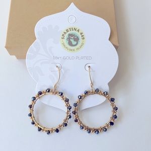 Spartina 449 Beaded Ring Earrings